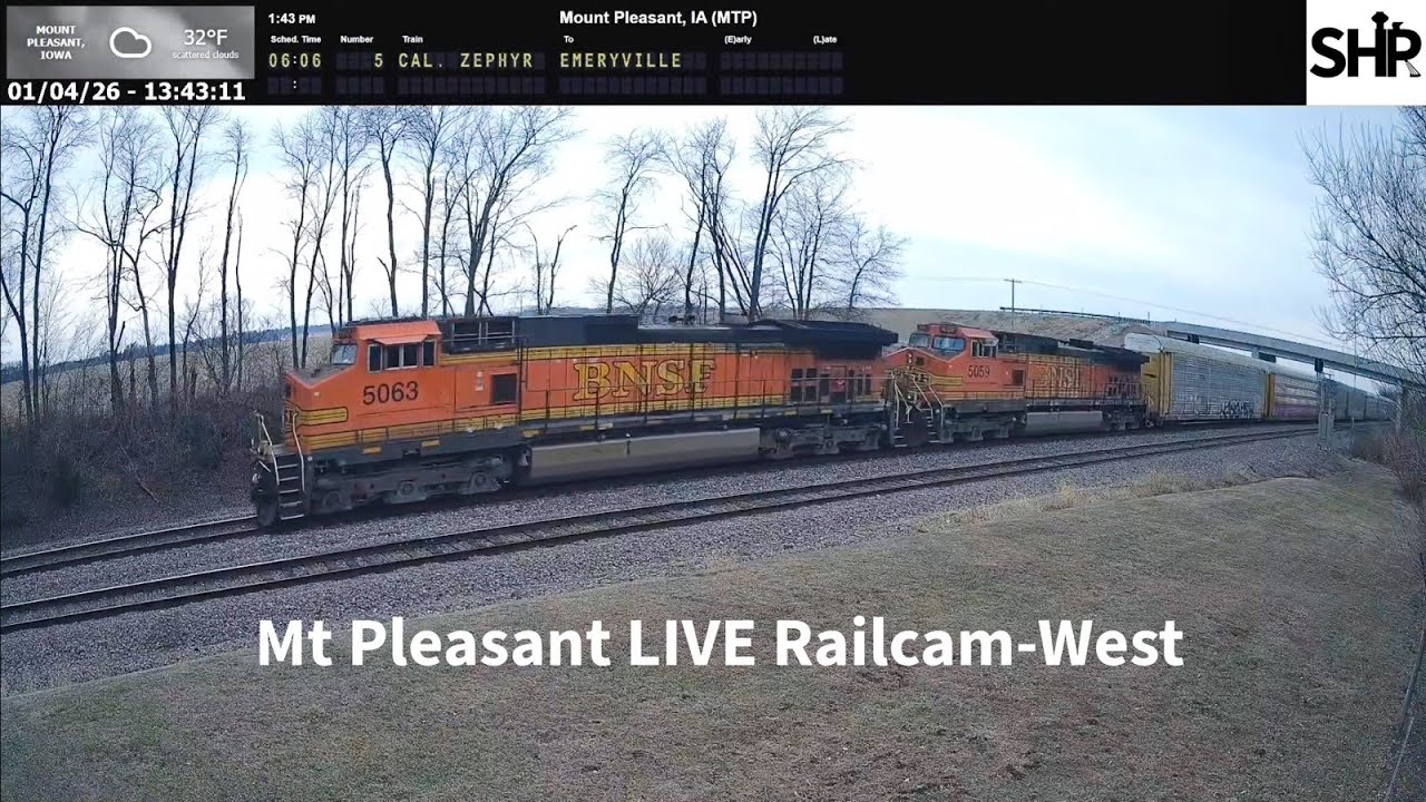 Live webcam view of Mount Pleasant Railcam (West)