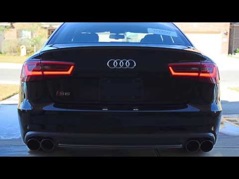 2013 Audi S6 AWE Track Exhaust Semi-Warm Start and Revs