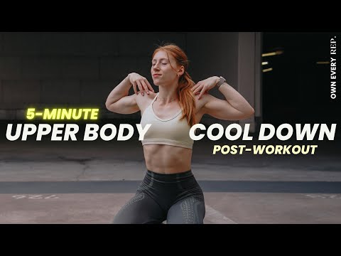 5 Min. Upper Body Stretch | Cool Down After Workout | Quick & Easy | No Equipment