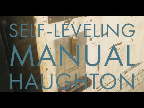 Self-leveling hand-operated Haughton freight elevator - Fisher Hall - Duquesne Uni. - Pittsburgh, PA