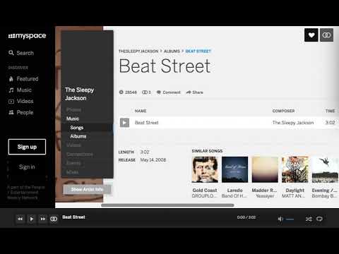 The Sleepy Jackson, 'Beat Street' 2008 RARE SONG - LUKE STEELE (Walkin Down Beat Street) 14 May 2008
