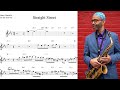 Kenny Garrett's alto sax solo TRANSCRIPTION on 'Straight Street' (Eb)