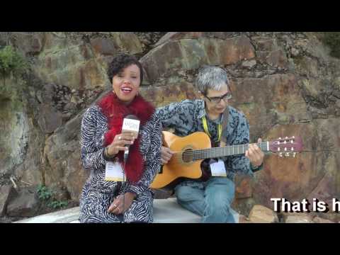 Elisete and Ron Laor at Womex 2016  -  Od Yavo Shalom aleinu