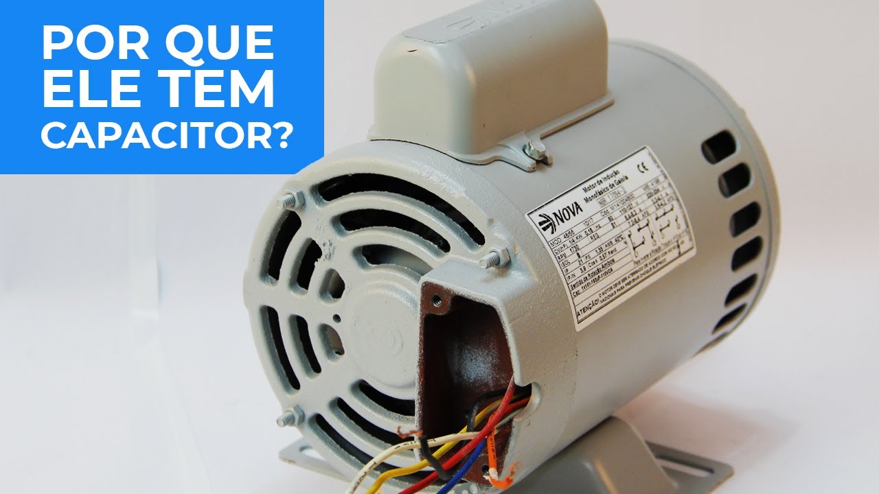 Capacitor no MOTOR MONOFÁSICO: Entenda porque ele está ali