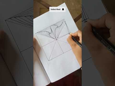 Spiral Drawing Tutorial || 3D Line Illusion || Line Art || #art #drawing #spiral