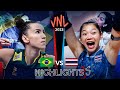 THAILAND vs BRAZIL | Highlights | Women's VNL 2023
