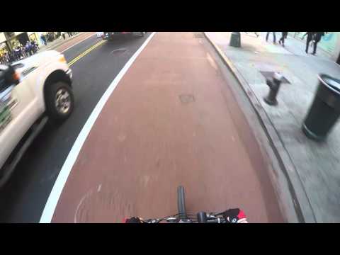 Tourist walking blindly into the road..