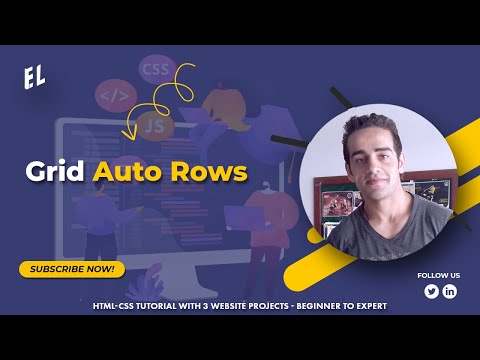 HTML-CSS Tutorial Lesson 81: Grid Auto Rows - Grid #21
