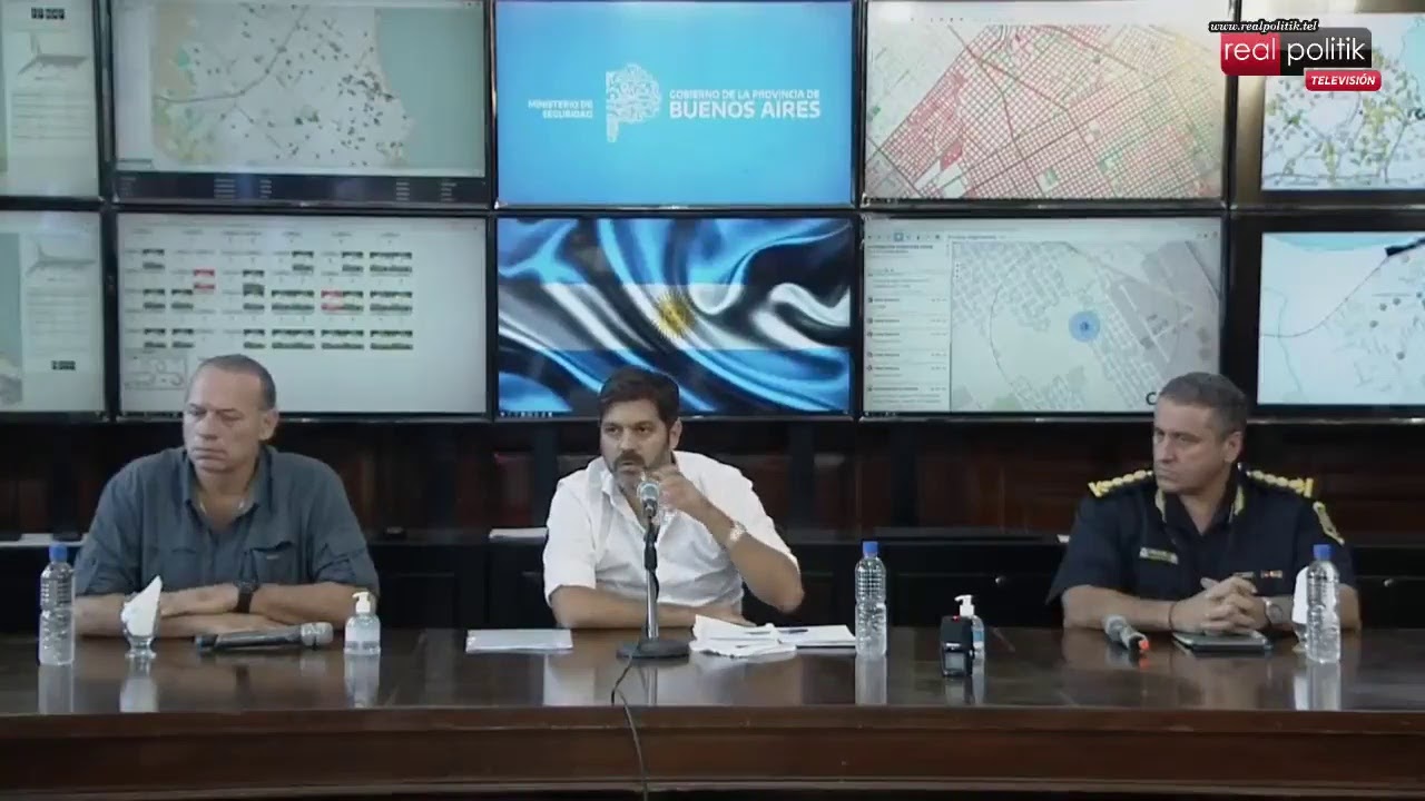 Conferencia de prensa de Carlos Bianco y Sergio Berni sobre la emergencia sanitaria