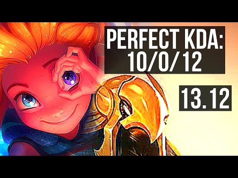 ZOE vs AZIR (MID) | 10/0/12, 1.8M mastery, Legendary, 500+ games | KR Master | 13.12