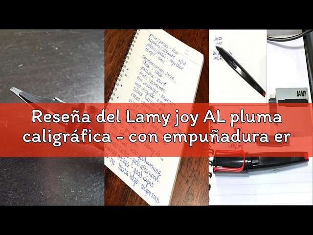Vídeo relacionado con Lamy joy AL pluma caligráfica set- pluma caligráfica con 3 plumines diferentes (1,1/1,5/1,9 mm) - plumín caligráfica con empuñadura ergonómica - 5 cartuchos de tinta T 10 blue incl.