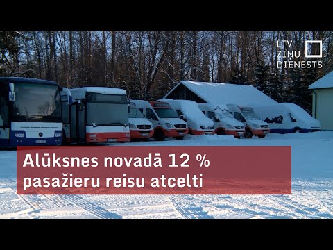 Alūksnes novadā 12 % pasažieru reisu atcelti