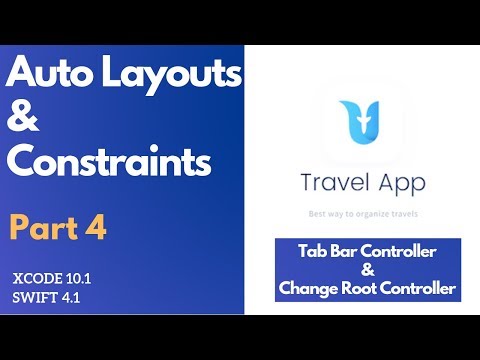 Swift 4.1 - How to create Tab bar Controller - Auto Layout & Constraint (Xcode 10.1)
