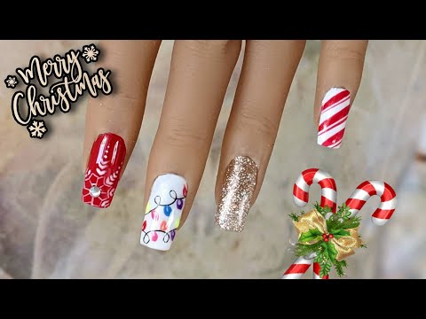 Diseños de UÑAS navideñas | Uñas para Navidad | Christmas nail art Designs  ♥ NailArt By Andy