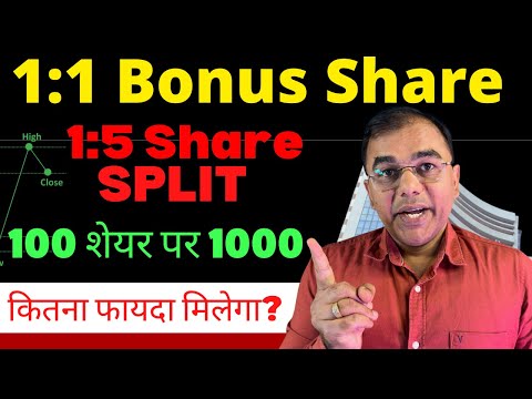 1:1 Bonus Share - 1:5 Stock Split - How much profit will you get? #2026 #sharemarket