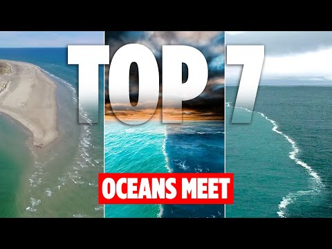 7 Unbelievable Places Where Two Oceans Meet 🌊 | Mesmerizing Ocean Boundaries Around the World