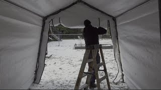 How To Build a Portable Carport: A Warm Jobsite Office and Storage for Winter Deck Building