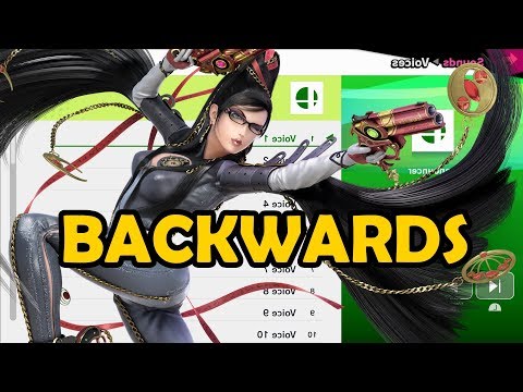 Bayonetta 1 Voices BACKWARDS - Super Smash Bros Ultimate