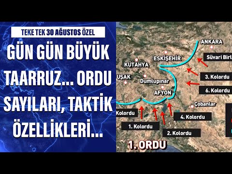 Gün gün Büyük Taarruz... Ordu sayıları, taktik özellikleri...