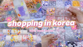 shopping in korea vlog 🇰🇷 Seoul beads market 🎀 making beads accessories!