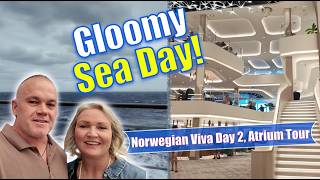 What to Do on a Windy & Gloomy Sea Day | Norwegian Viva Day 2. Norwegian Viva Ship Tour. 4K Video