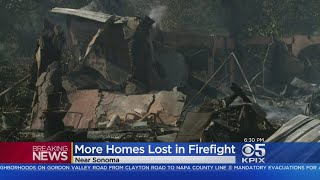 HOMES DESTROYED: Saturday wildfire outbreak destroys at least 3 homes.