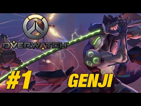 Overwatch (PS4 GAMEPLAY) - Part 1 (Genji Gameplay)