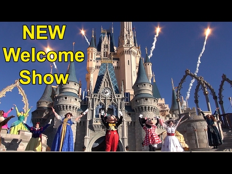 NEW Magic Kingdom Character Welcome Show "Let The Magic Begin"  Walt Disney World 2017