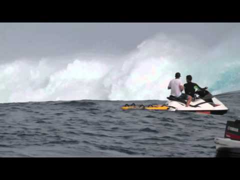 Jeff Rowley and Todd Rosewall Surf Mega Swell in Cloudbreak