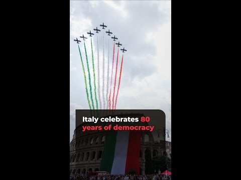 Italy celebrates 80 years of democracy | #ajshorts