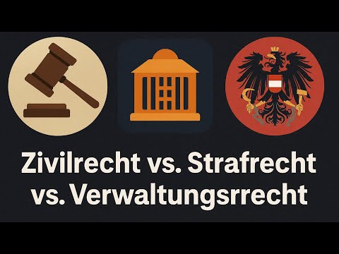 Zivilrecht, Strafrecht, Verwaltungsrecht – Einfach erklärt!