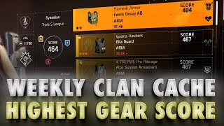 Opening 2 Weekly Clan Caches in Division 2 - Highest Gear Score Items!