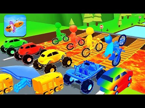 Shape Transform 🚗🏃‍♂️🚲🚦All Levels Gameplay Walkthrough Android,ios New Update Ep 30