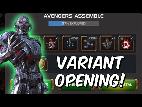 Ultron's Assault Variant 5 Star Crystal Opening, Rank Up Gems & More! - Marvel Contest Of Champions