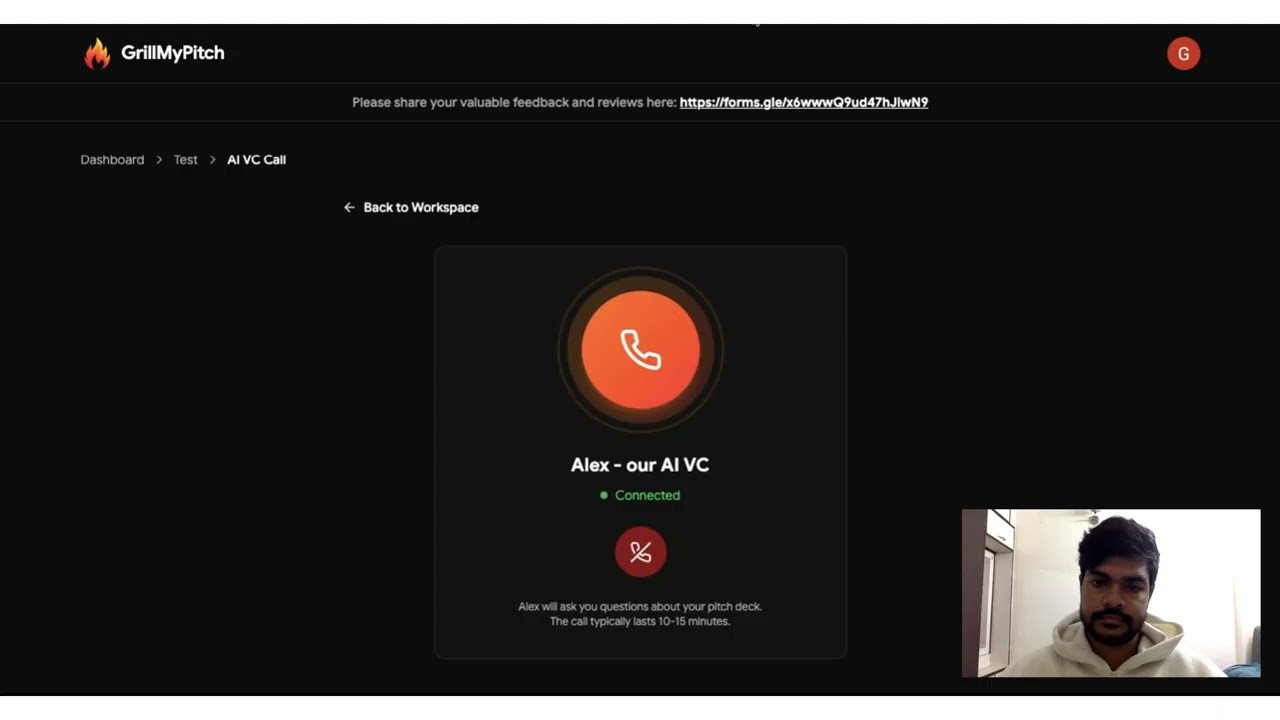 GrillMyPitch demo video GrillMyPitch demo video