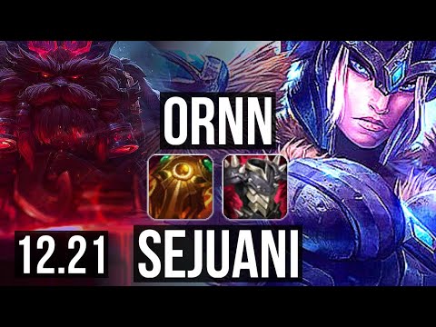 ORNN vs SEJUANI (TOP) | 6/1/13, 600+ games, 800K mastery | KR Challenger | 12.21
