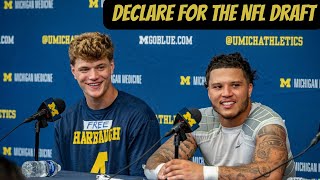JJ McCarthy & Blake Corum Declare for the NFL Draft!