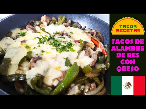 Receta de tacos de alambre de res