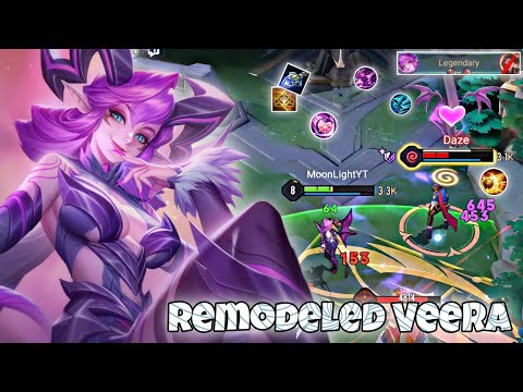 New Patch Veera Remodelled Mid Lane Gameplay | 15 Kills Carry | Arena of Valor Liên Quân mobile CoT