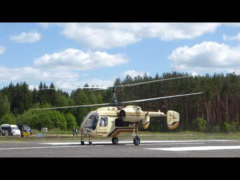 Ka-26 helicopter - General Line - EW-293CM - engine start and take off at Starinki (UMST)