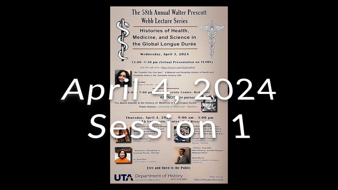Webb Lectures Session 1 - April 4, 2024