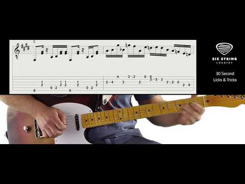 30 Second Licks and Tricks, Vol. 3 - Country Guitar Riff in E