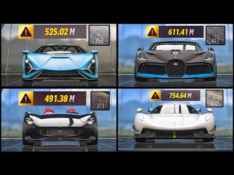 Lamborghini SIAN vs Bugatti DIVO vs Koenigsegg JESKO vs Ferari MONZA SP2 | ULTIMATE  Compare in fh5