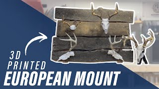 3D Printed European Deer Skull Mounts