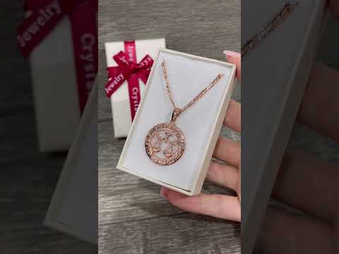 Подарок девушке "Знак зодиака Весы оправа меандр в золоте на цепочке Картье" колье ювелирный сплав в коробочке - фото 1 - id-p1951140957