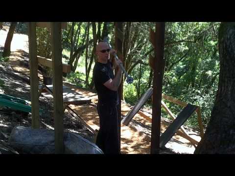 David teaching salmon ladder - American Ninja Warrior 2 training day