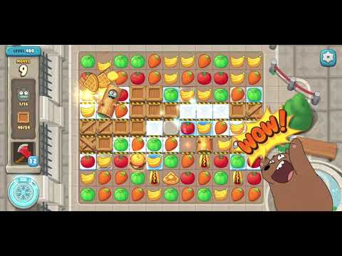 We Bare Bears Match3 Repairs Level 480 - No Boosters