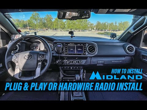 MIDLAND MXT275 RADIO HOW TO INSTALL HARD WIRE or PLUG & PLAY | 3rd Gen Tacoma Overland Radio MustBuy