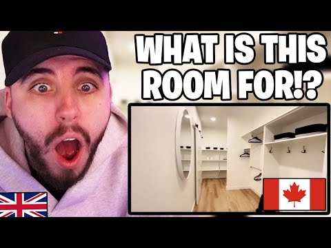 Brit Reacts to an Canadian House Tour!