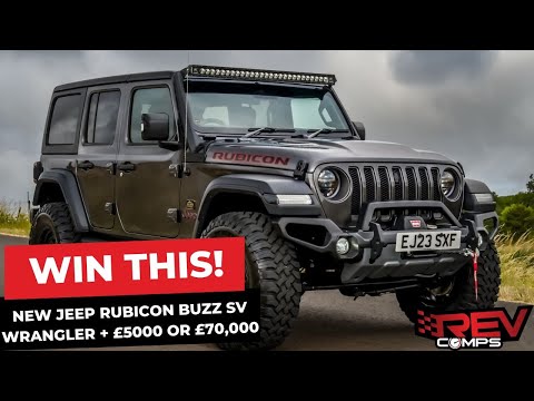 WIN THIS NEW 2023 JEEP RUBICON BUZZ SV WRANGLER + £5000 OR £70,000!!
